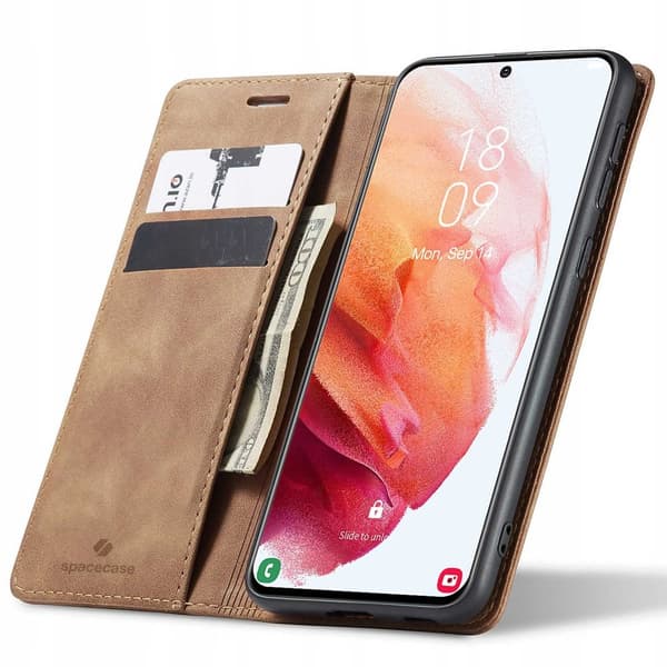 SC Wallet Galaxy S21+ light brown