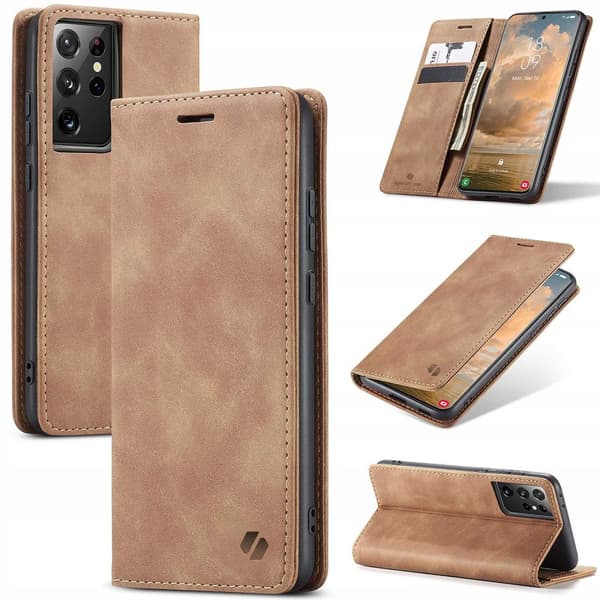 SC Wallet Galaxy S21 Ultra light brown