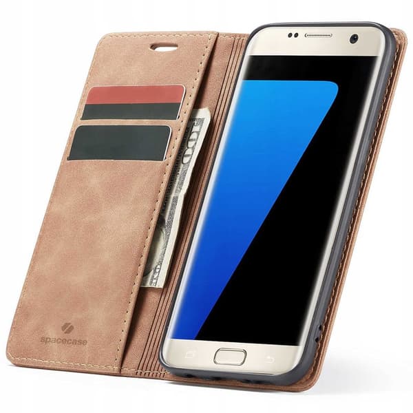 SC Wallet Galaxy S7 Edge light brown