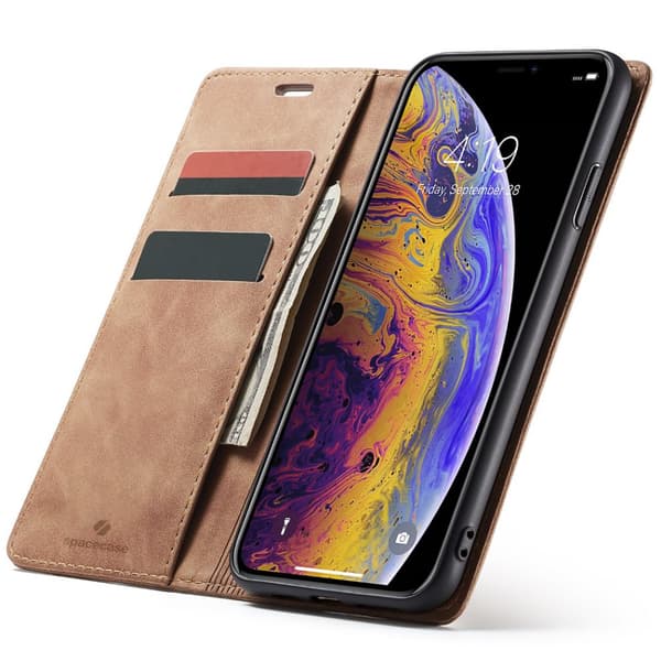 SC Wallet iPhone Xs Max light brown