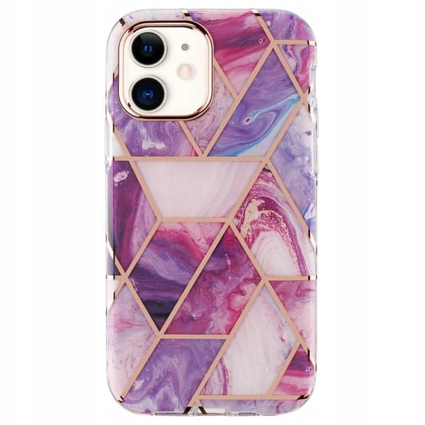 SC Marble 360 iPhone 12 mini fioletowy