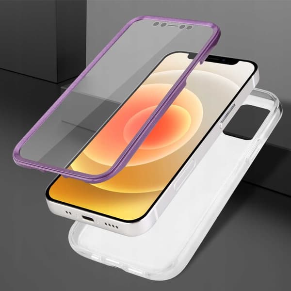 SC Marble 360 iPhone 12 mini fioletowy