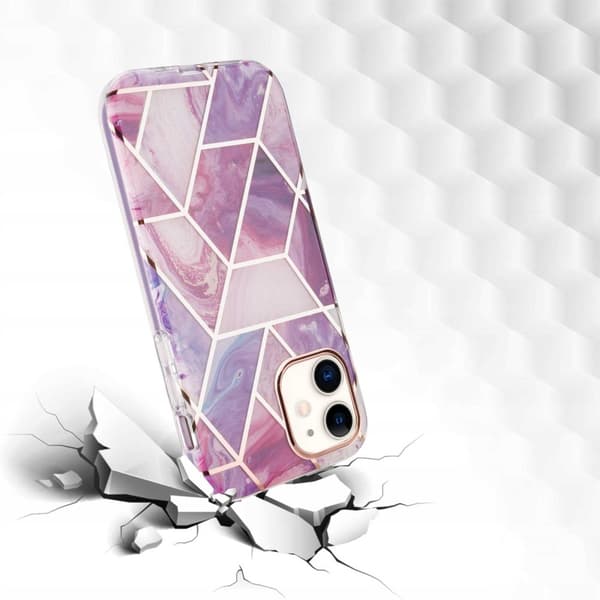 SC Marble 360 iPhone 12 mini fioletowy