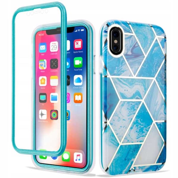 SC Marble 360 iPhone X/Xs niebieski