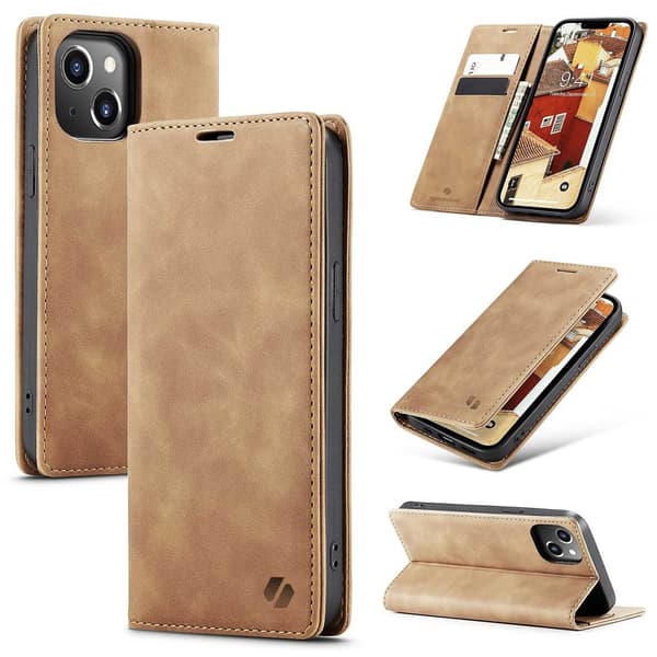 SC Wallet iPhone 14 Plus light brown