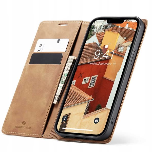 SC Wallet iPhone 14 Plus light brown