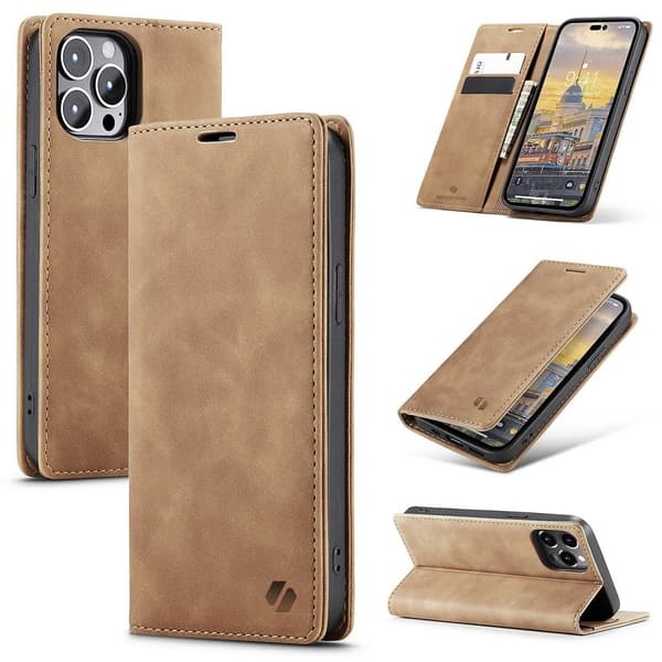 SC Wallet iPhone 14 Pro light brown