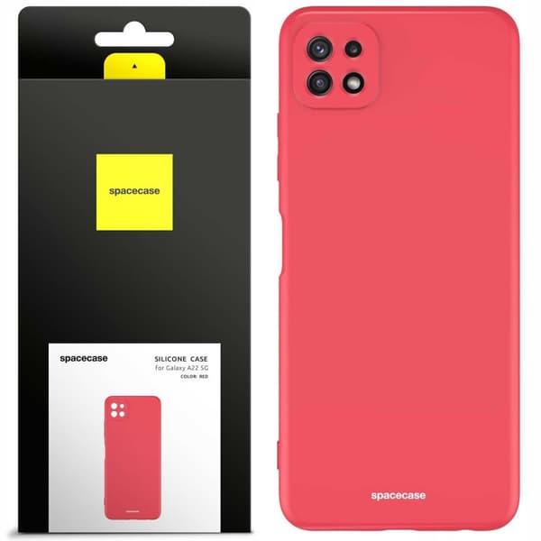 SC Silicone Case Galaxy A22 5G red