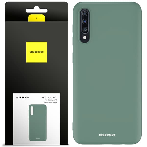 SC Silicone Case Galaxy A70 dark green