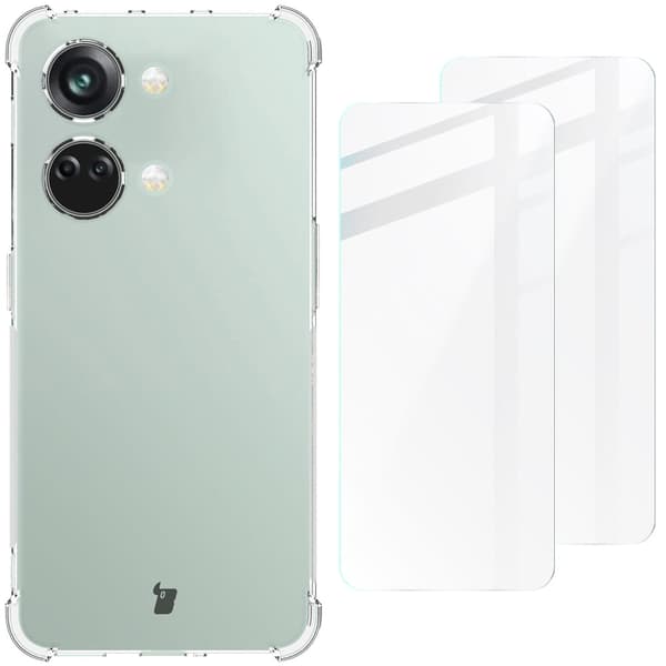 Bizon-skal Clear Pack för OnePlus Nord 3, transparent