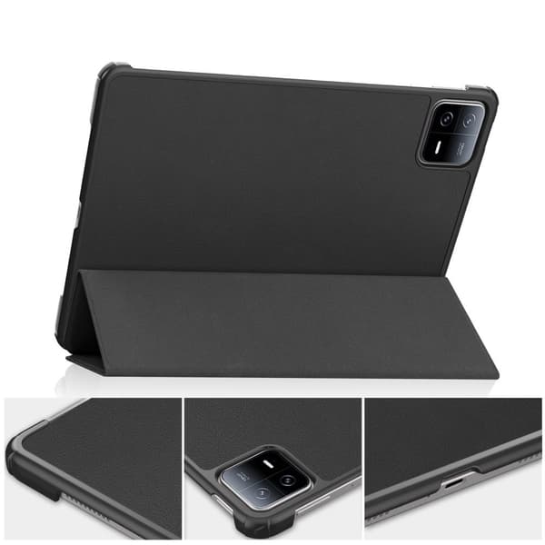 Bizon Tab Croc -kotelo Xiaomi Pad 6 / Pad 6 Prolle, musta