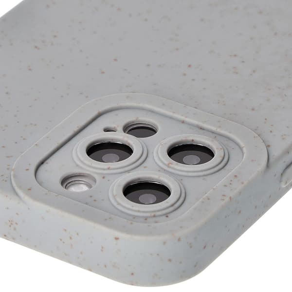 Bizon Bio-Case iPhone 12 Prolle, ympäristöystävällinen, harmaa