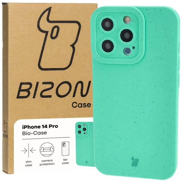 Bizon Bio-cover til iPhone 14 Pro, grøn