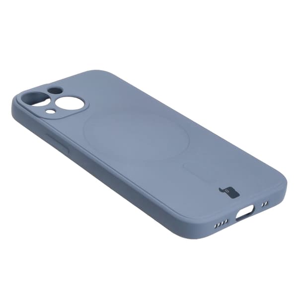 Bizon Silikone Magnetisk Sq til iPhone 13 Mini, grå