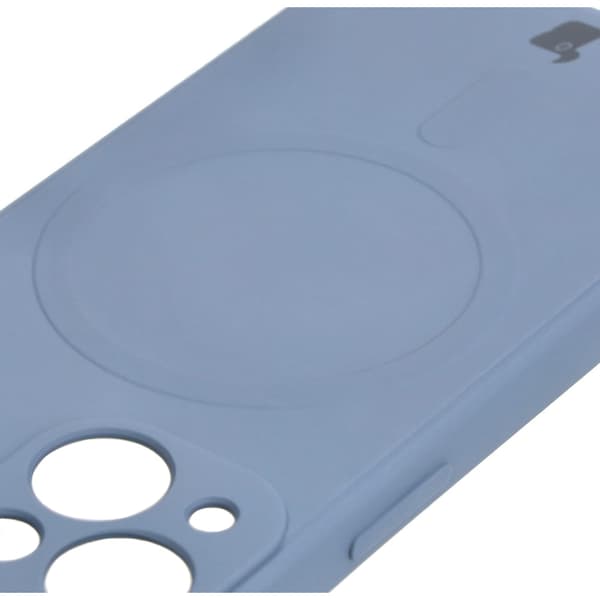 Bizon Silikone Magnetisk Sq til iPhone 13 Mini, grå