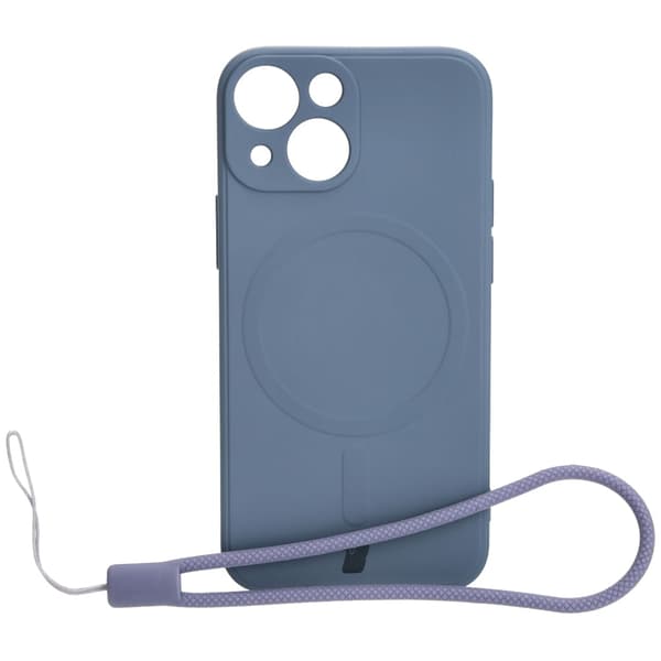 Bizon Silikone Magnetisk Sq til iPhone 13 Mini, grå