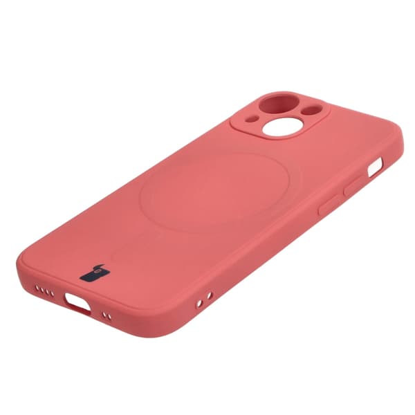 Bizon Silikone Magnetisk Sq Cover til iPhone 13 Mini, dirty pink