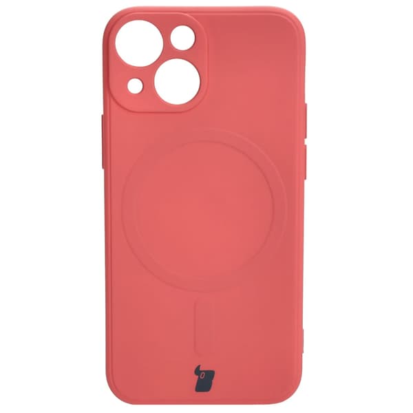 Bizon Silikone Magnetisk Sq Cover til iPhone 13 Mini, dirty pink