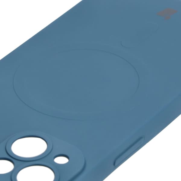 Bizon Magnetic silikonikuori iPhone 14:lle, tummansininen