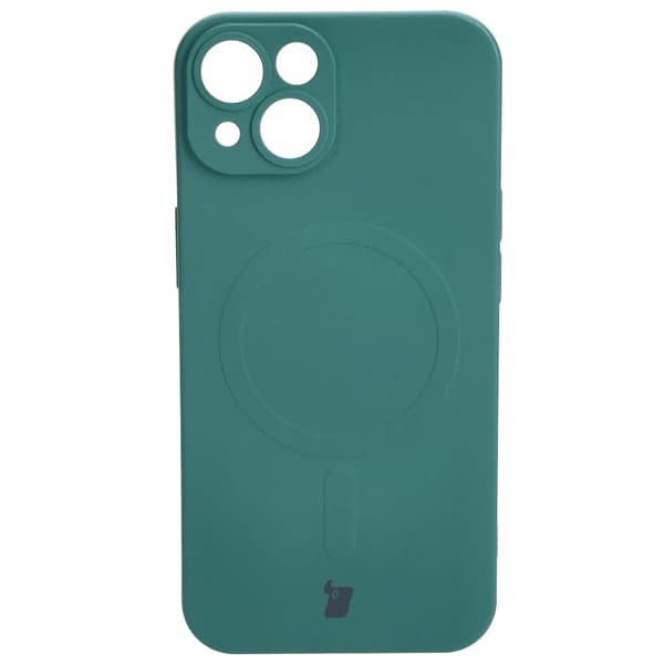 Bizon silikone-cover magnetisk til iPhone 14, mørkegrøn