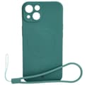 Miniatyrbillede 1 af 5: Bizon silikone-cover magnetisk til iPhone 14, mørkegrøn