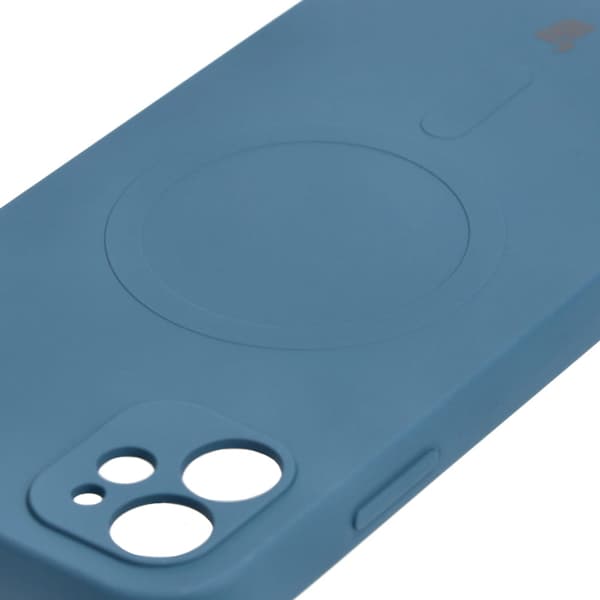 Bizon silikone-cover magnetisk til iPhone 11, marineblå