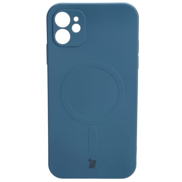Bizon silikone-cover magnetisk til iPhone 11, marineblå