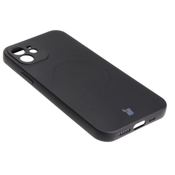 Bizon-skal silikon magnetiskt för iPhone 12, svart