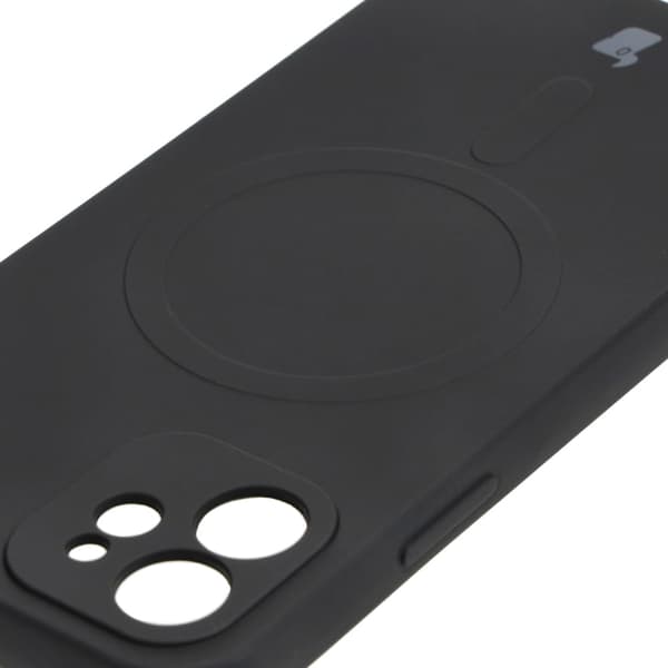Bizon-skal silikon magnetiskt för iPhone 12, svart