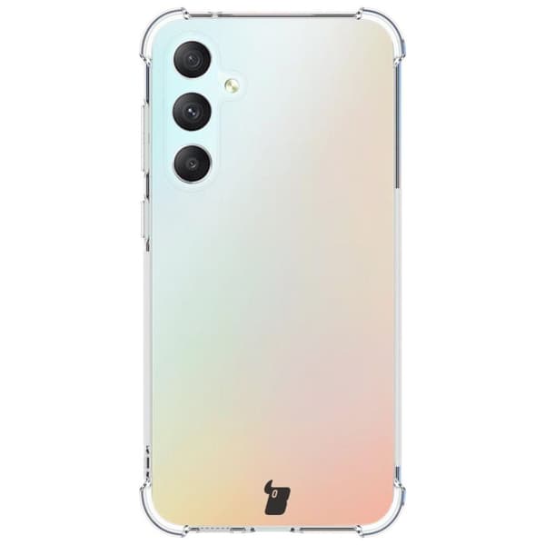 Bizon Case Salpa joustava suojakuori Galaxy S23 FE:lle, läpinäkyvä
