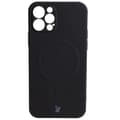 Pikkukuva 2 / 5: Bizon Magneettinen Silicone Case iPhone 12 Prolle, Musta