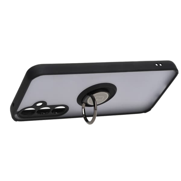 Bizon Case Hybrid Sormuskotelo Galaxy S23 FE:lle, savunpunainen ja mustalla kehyksellä