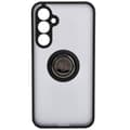 Pikkukuva 2 / 5: Bizon Case Hybrid Sormuskotelo Galaxy S23 FE:lle, savunpunainen ja mustalla kehyksellä