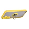 Miniatyrbillede 5 af 5: Bizon Case Hybrid Ring Fingerring Cover til Galaxy S23 FE, Røgfarvet med Gul Ramme