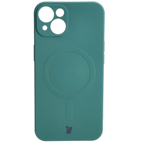 Bizon silikone-cover magnetisk til iPhone 13, mørkegrøn