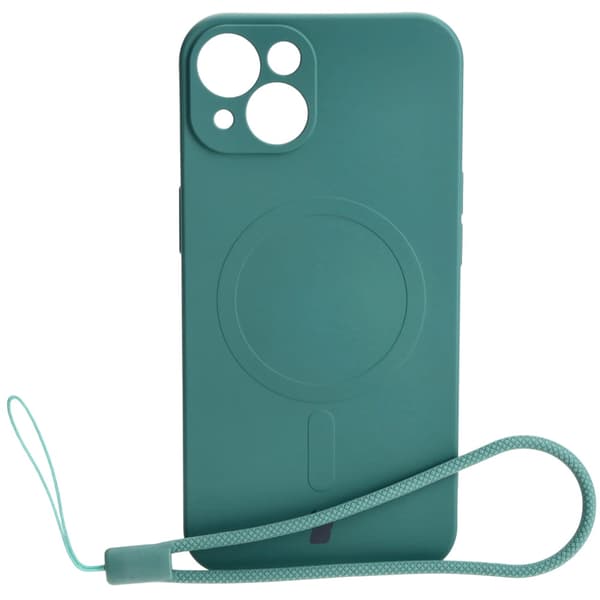 Bizon silikone-cover magnetisk til iPhone 13, mørkegrøn