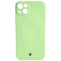 Miniatyrbillede 2 af 5: Bizon silikone-cover magnetisk til iPhone 14 Plus, lysegrøn