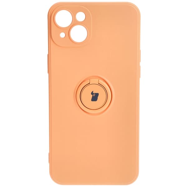 Bizon silikonikuori iPhone 15 Plussalle, oranssi