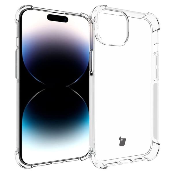 Suojakuori +2 lasia + linssi Bizon Case Clear Pack iPhone 15:lle, läpinäkyvä