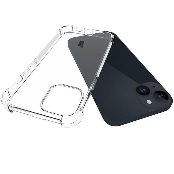 Suojakuori +2 lasia + linssi Bizon Case Clear Pack iPhone 15:lle, läpinäkyvä