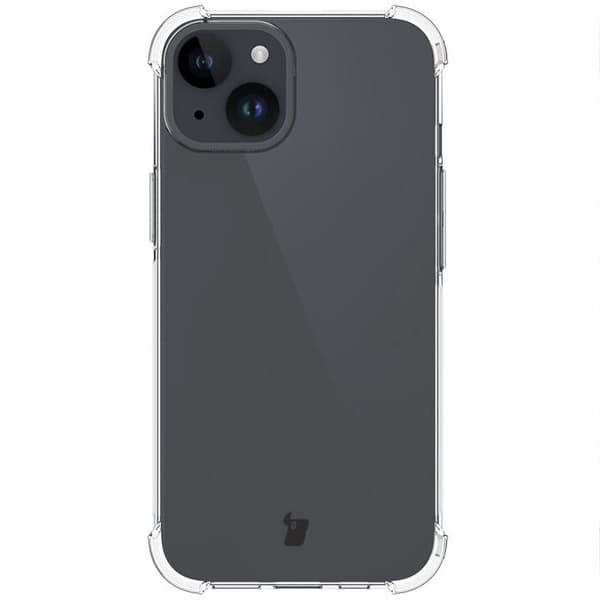 Suojakuori +2 lasia + linssi Bizon Case Clear Pack iPhone 15:lle, läpinäkyvä