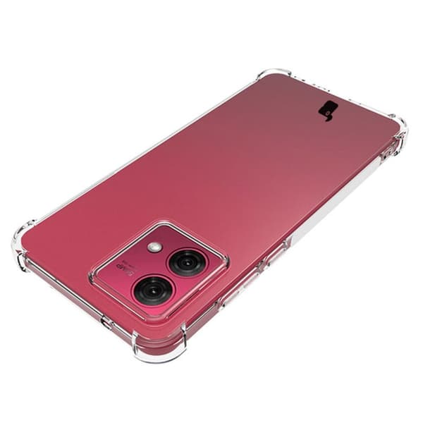 Bizon Case Salpa Joustava Suojakuori Motorola Moto G84 5G:lle, Läpinäkyvä