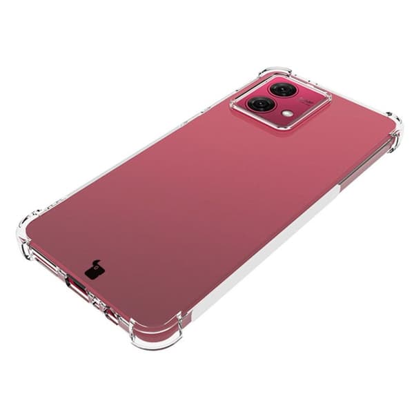 Bizon Case Salpa Joustava Suojakuori Motorola Moto G84 5G:lle, Läpinäkyvä