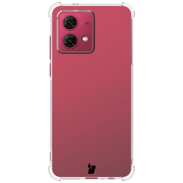 Bizon Case Salpa Joustava Suojakuori Motorola Moto G84 5G:lle, Läpinäkyvä
