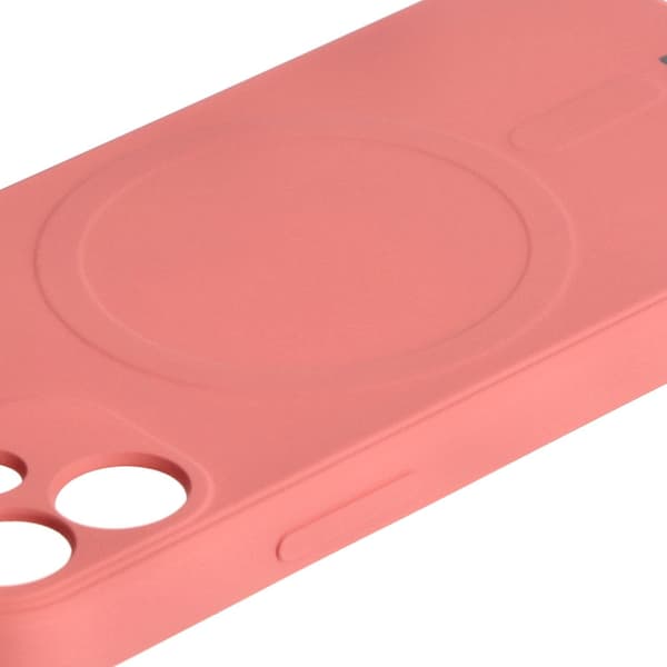 Bizon Silikone Magnetisk Sq Etui til iPhone 12 Mini, dirty pink