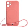 Miniatyrbillede 1 af 5: Bizon Silikone Magnetisk Sq Etui til iPhone 12 Mini, dirty pink