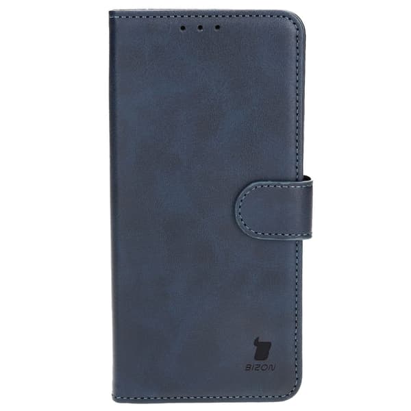Bizon-kotelo taskulla iPhone 15 Plussalle, tummansininen