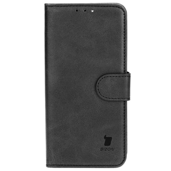 Bizon-etui med lomme til iPhone 14 Pro, sort