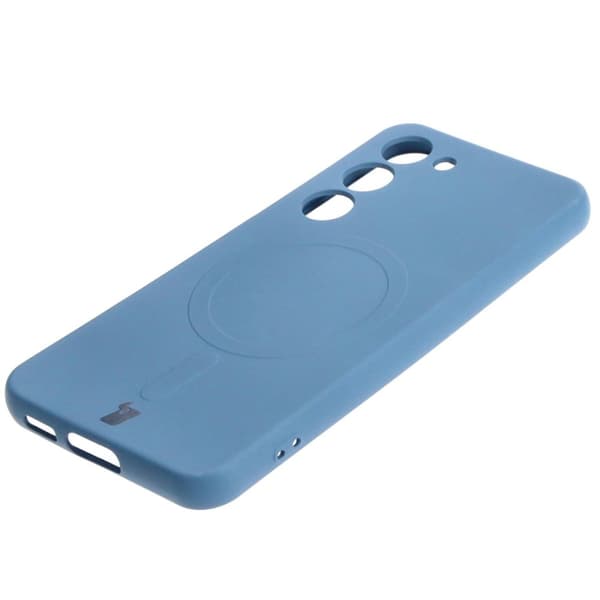 Bizon silikone-cover med magnetisk design til Galaxy S23, marineblå