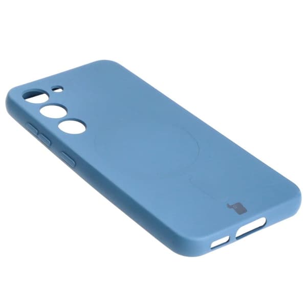 Bizon silikone-cover med magnetisk design til Galaxy S23, marineblå